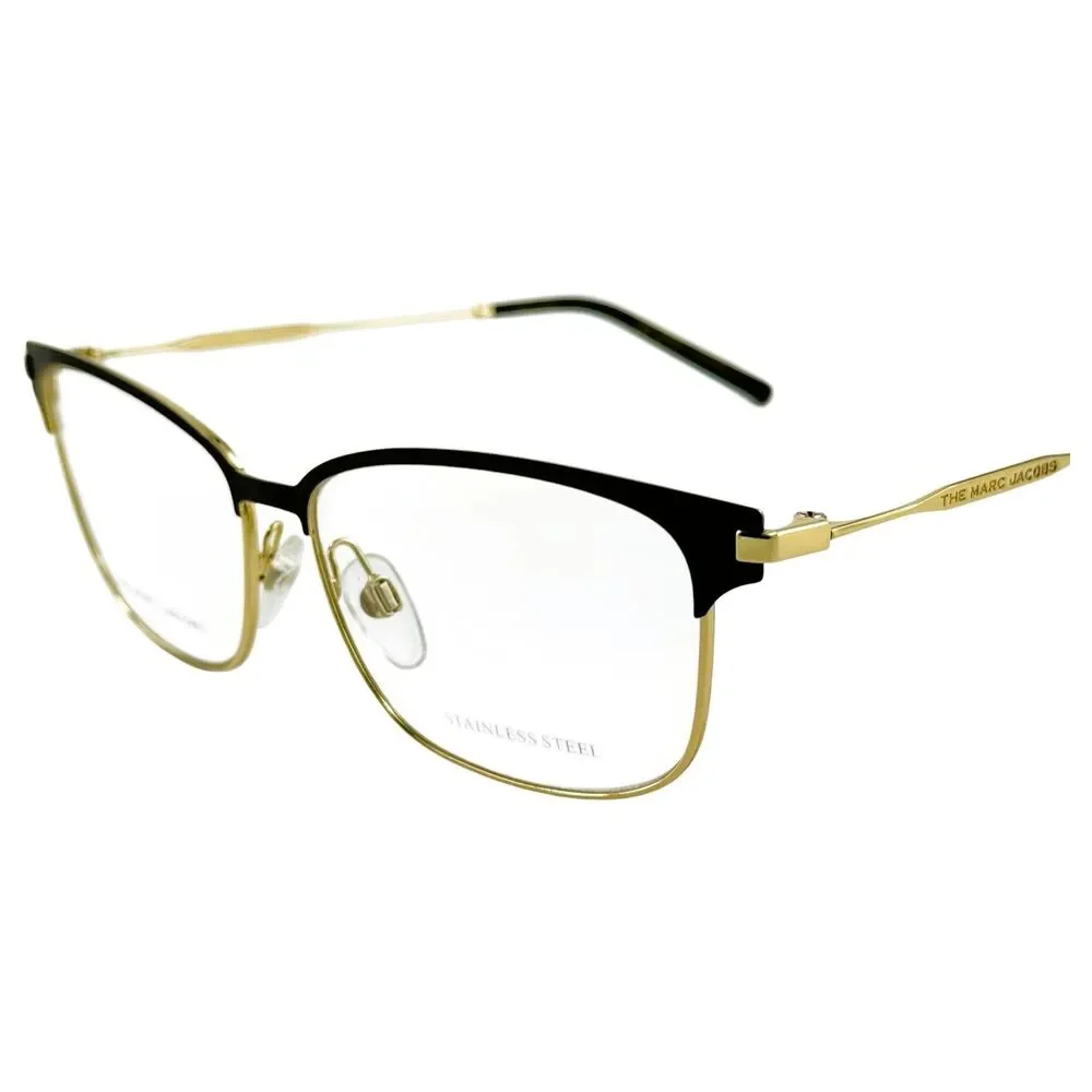Marc Jacobs Marc 535  Womens Metal Eyeglass Frame 2M2 Black Gold 54-13 Stainless